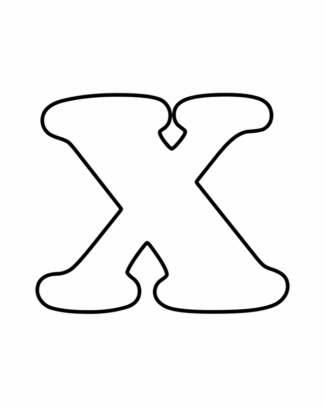 x coloring pages - photo #3