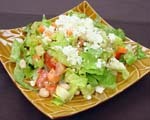 Colorful chopped salad