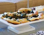 Grilled chicken flatbread 