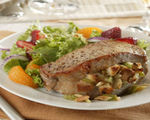 Almond-Stuffed Pork Chops 