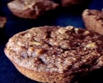Healthy apple bran muffin