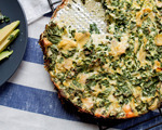 Artichoke, Kale and Ricotta Pie