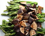 Asparagus and Grilled Shiitake with Soy Vinaigrette