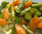 Lemon Asparagus and Baby Carrots