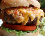Bacon and Cheese Burger with Pimentos