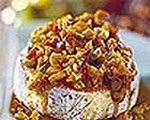 Baked Brie with Curried California Walnuts
