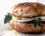 Baked Mushroom and Mozzarella Burgers