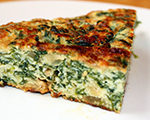 Baked Spinach Frittata with Ham