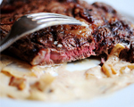Beef Fillets with Portobello and Blue Cheese Sauce