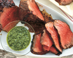 Beef Tenderloin with Herb Sauce  