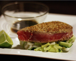 Image of Black And Blue Sashimi Tuna Steaks With Wasabi-soy Dipping Sauce, SheKnows