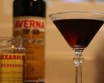 Sexy Black Manhattan Cocktail