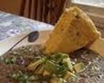 Black bean soup and cornbread