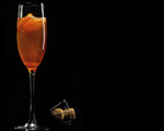 Blood Orange Champagne Sparkler