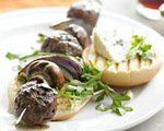 Blue Cheese Burger Kabobs