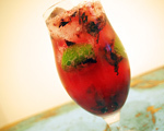 Blueberry Caprioska Cocktail