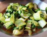 Bok Choy with Tomato and Cilantro Sauce
