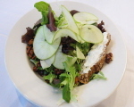 Brie and Cucumber on Rye Open-Faced Sandwich