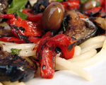 Capellini Pasta with Grilled Vegetables