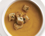 Carrot Soup with Chili Croutons