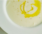 Cauliflower Soup Drizzled with Lemon Oil