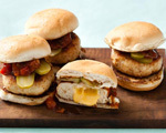 Cheddar Stuffed Turkey Sliders