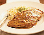 Chicken Cutlets with Mustard Crust