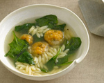 Chicken Meatball and Orzo Soup