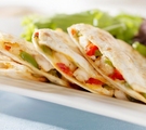 Hot and Spicy Vegetable Quesadillas