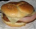 Chicken cordon bleu sandwich