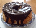 Chocolate Glazed Angel Food Cake