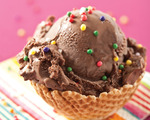 Chocolate malted ice cream