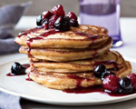 Cinnamon Polenta Pancakes