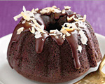 Chocolate-coconut mini bundt cakes