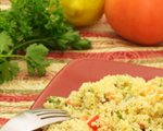 Whole Wheat Couscous and Pink Beans 