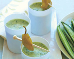 Cucumber-Yogurt Soup with Pepperoncini