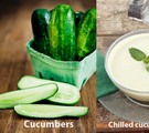 Chilled cucumber soup 