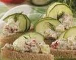 Cucumber-Shrimp Tea Sandwiches