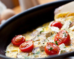 Feta Cheese, Tomato, Red Onion and Basil Omelet