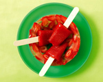 Fresh Strawberry Popsicles