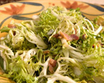 Frisee with Bacon and Gorgonzola Cheese