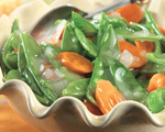 Glazed Snow Peas and Carrots
