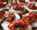 Goat Cheese on Tomato Bread