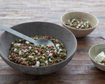 Green Lentil Salad with Cucumber