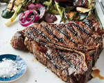 Grilled Porterhouse Steak with Summer Vegetables