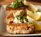 Planked Salmon Burger