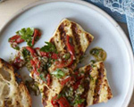 Grilled Tofu Steaks with Fresh Salsa  