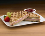 Crisscross Ham and Cheese Sandwich