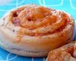 Mustard-Ham Pinwheels