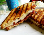 Gluten-Free Chutney Ham Sandwich on Toasted Raisin Bread